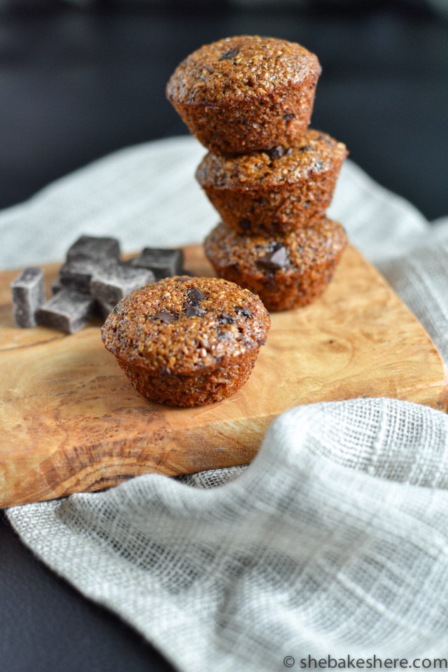 Mini Chocolate Chunk Bran Muffins