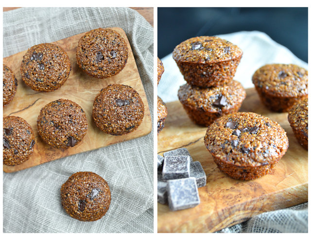 Mini Chocolate Chunk Bran Muffins