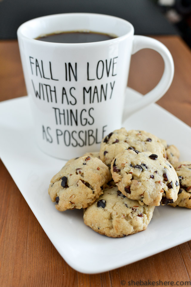 Coconut Oil Cookies with Toasted Pecans and Cacao Nibs