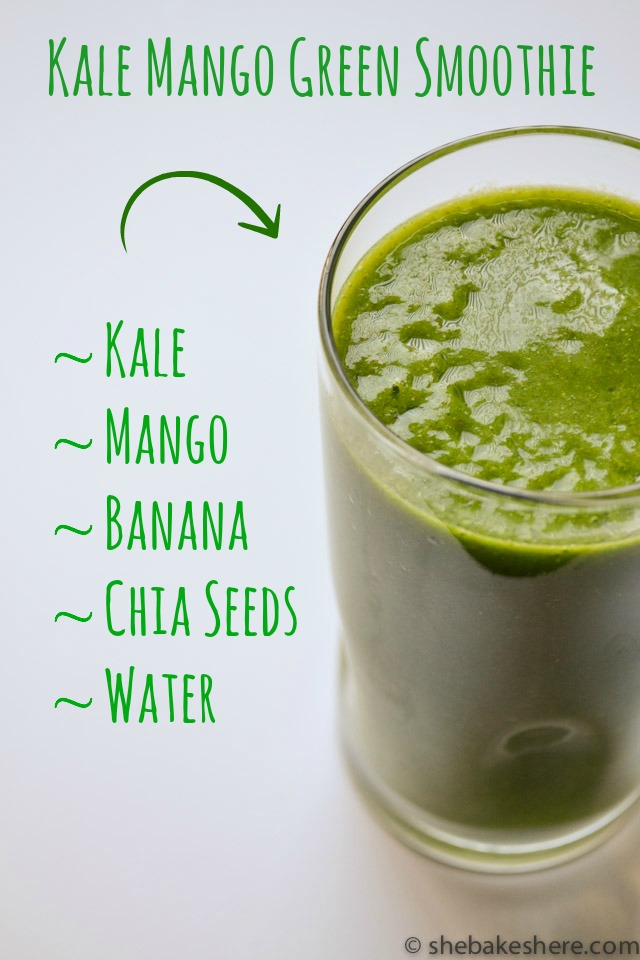 Kale Mango Green Smoothie