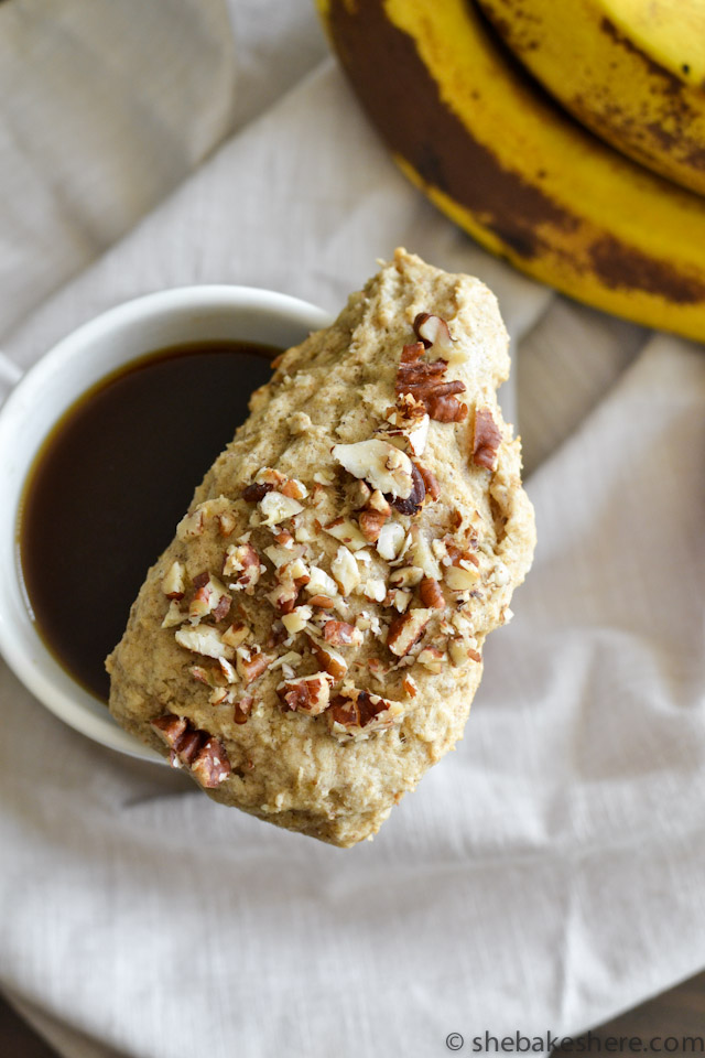 Banana Bread Pecan Scones