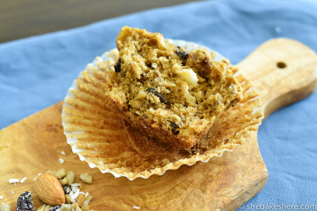 Trail Mix Banana Muffins