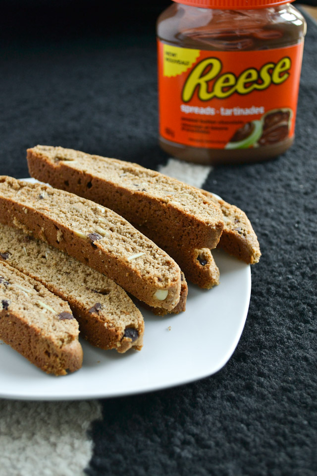Reese Chocolate Spread and Almond Biscotti