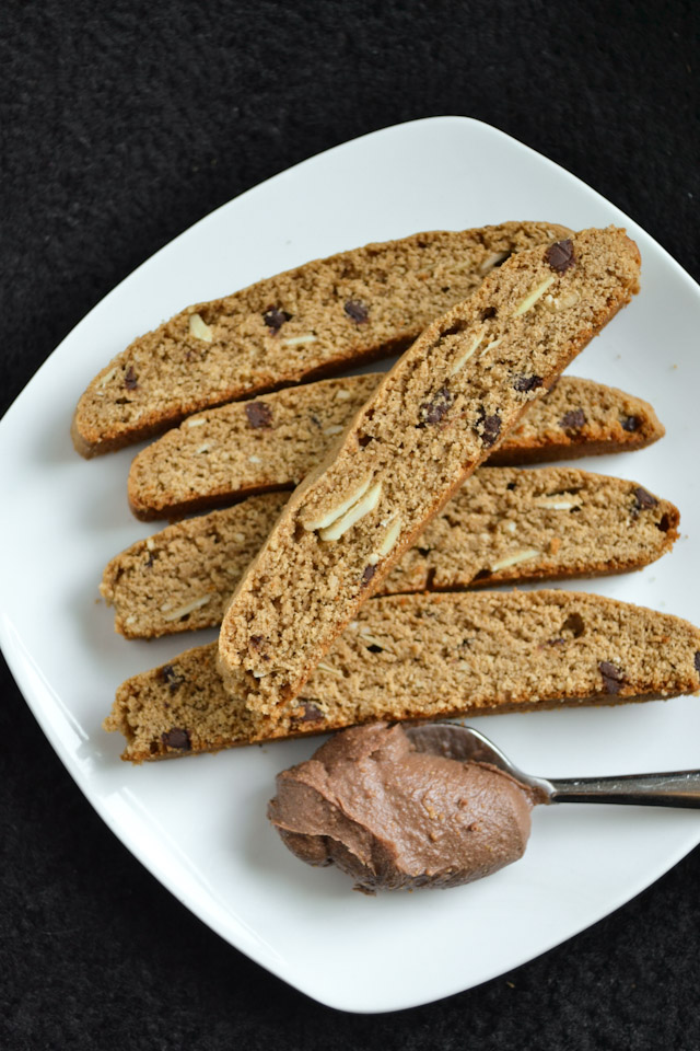 Reese Chocolate Spread and Almond Biscotti