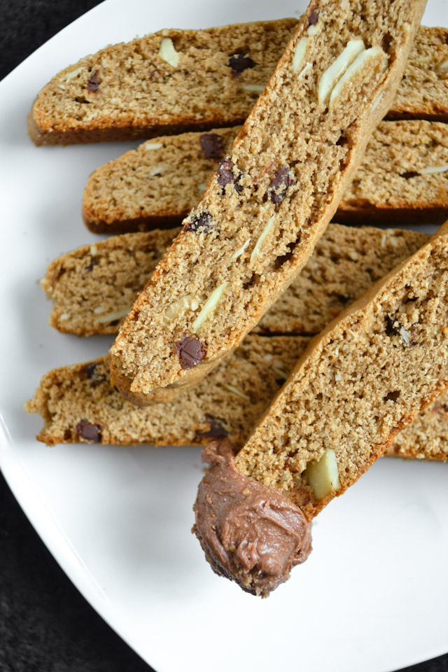 Reese Chocolate Spread and Almond Biscotti