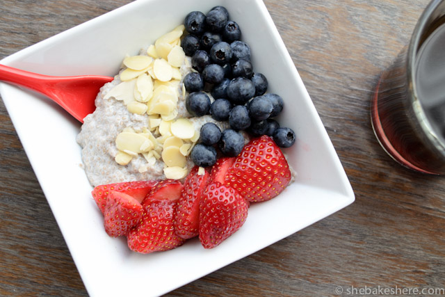 Easy Overnight Yogurt Chia Seed Breakfast Bowl