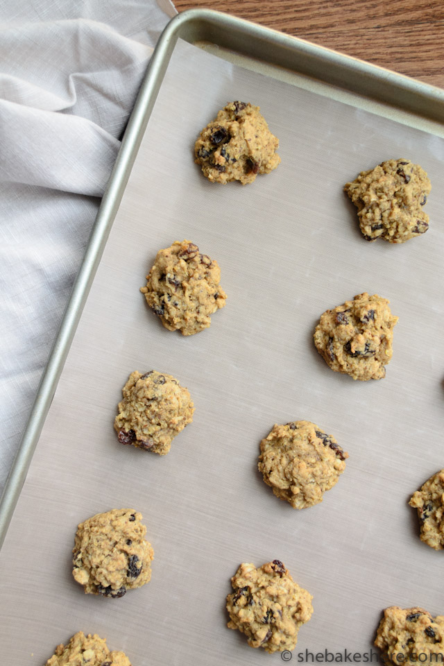 Quinoa Oatmeal Raisin Cookies Revisited