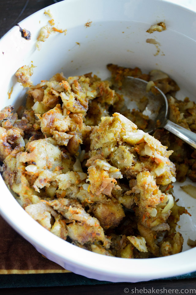 Traditional Bread Stuffing (Grandma Kay's Recipe) - She Bakes Here