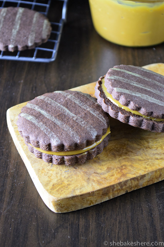 Chocolate Dulce de Leche Sandwich Cookies