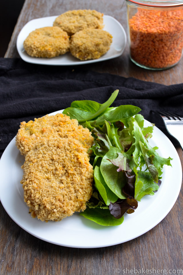 Baked Crispy Lentil Croquettes