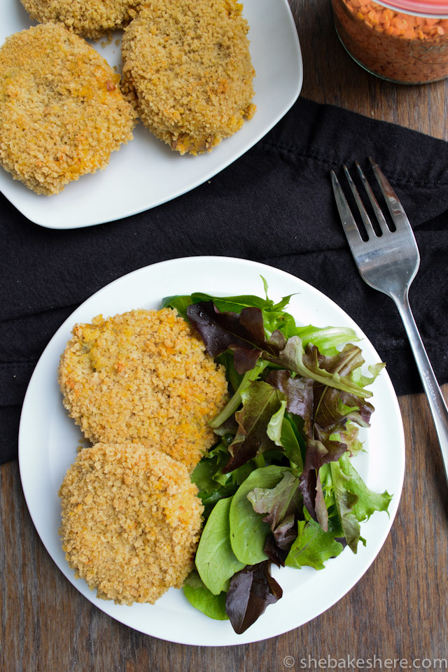 Baked Crispy Lentil Croquettes