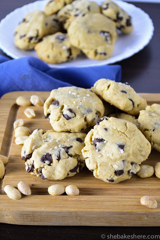 Soft-Baked Chocolate Chip Peanut Butter Cookies