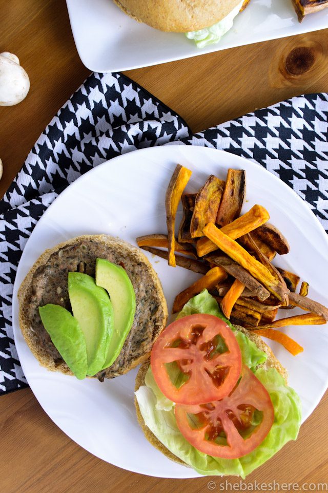 Mushroom Chicken Burgers