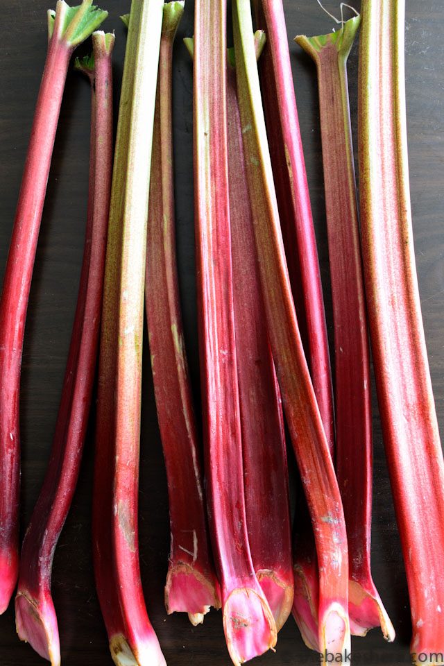 Whole Wheat Flax Pancakes with Stewed Rhubarb