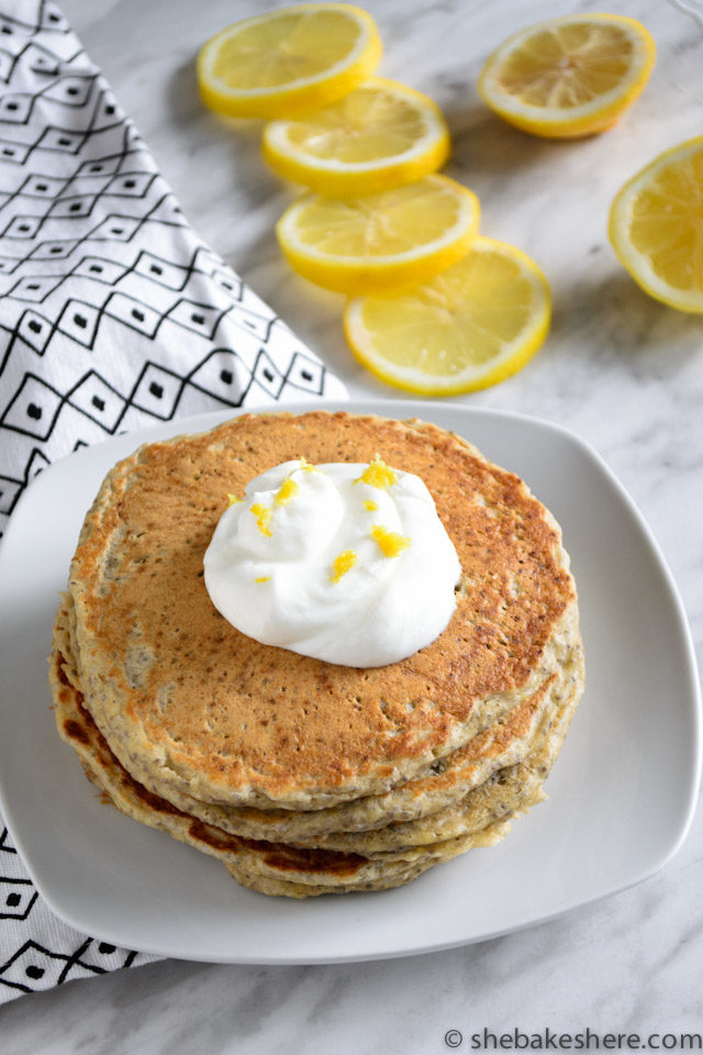 Lemon Chia Seed Pancakes